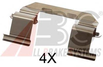 OJD (QUICK BRAKE) 109-1723 Комплектуючі, колодки дискового гальма