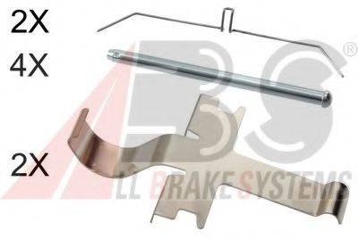 CARRAB BRAKE PARTS 2561 Комплектуючі, колодки дискового гальма