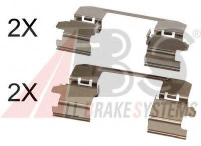 CARRAB BRAKE PARTS 2579 Комплектуючі, колодки дискового гальма