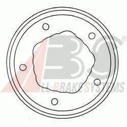 KAWE 7D0057 Гальмівний барабан