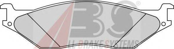 A.B.S. 38777 Комплект гальмівних колодок, дискове гальмо