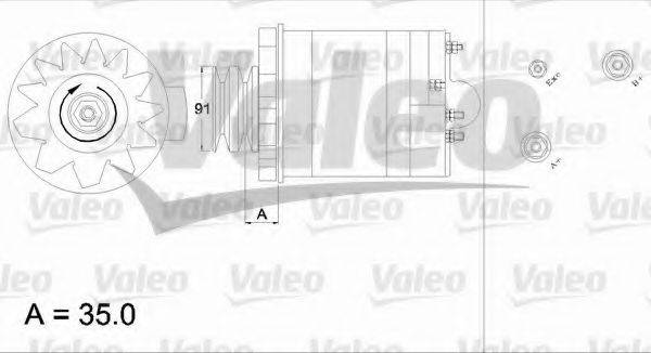 VALEO 101580 Генератор