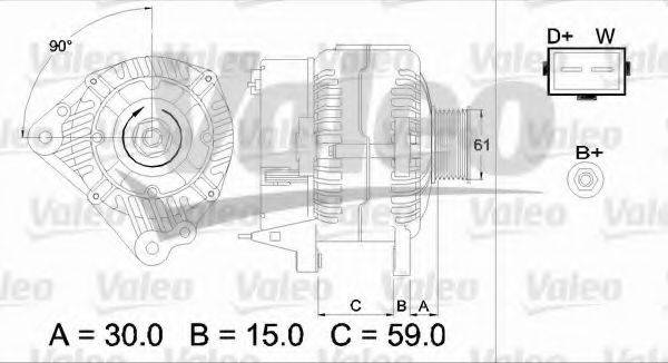 FORD R95VW10300SA Генератор