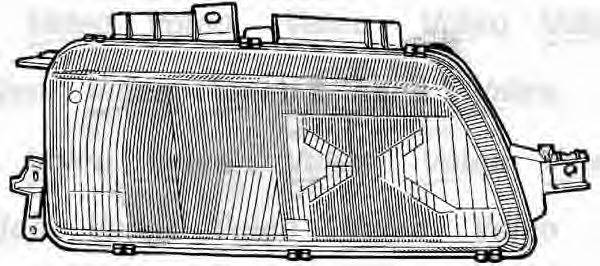 VALEO 86697 Розсіювач, основна фара