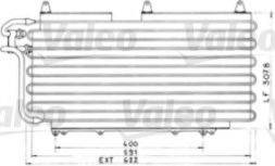 VALEO CA305 Конденсатор, кондиціонер