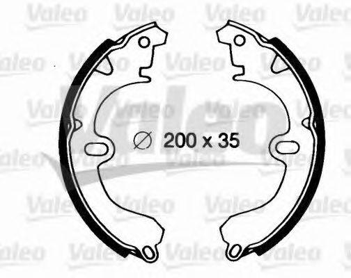 VALEO 562690 Комплект гальмівних колодок
