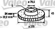 LUCAS ELECTRICAL DF1623 гальмівний диск
