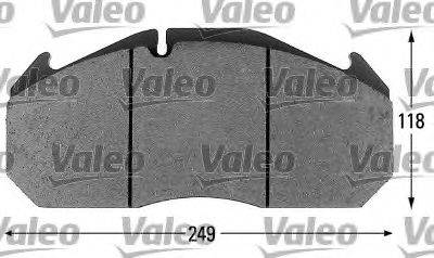 VALEO 29030 Комплект гальмівних колодок, дискове гальмо