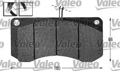 VALEO 29097 Комплект гальмівних колодок, дискове гальмо