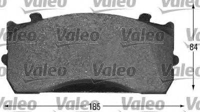 VALEO 29116 Комплект гальмівних колодок, дискове гальмо