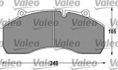 VALEO 29120 Комплект гальмівних колодок, дискове гальмо