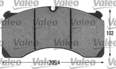 VALEO 29124 Комплект гальмівних колодок, дискове гальмо