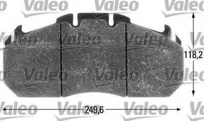 VALEO 29131 Комплект гальмівних колодок, дискове гальмо