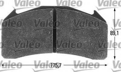 VALEO 29136 Комплект гальмівних колодок, дискове гальмо