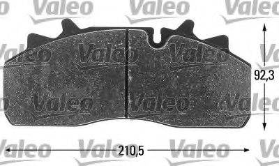 VALEO 29159 Комплект гальмівних колодок, дискове гальмо
