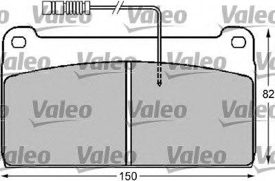 VALEO 29764 Комплект гальмівних колодок, дискове гальмо