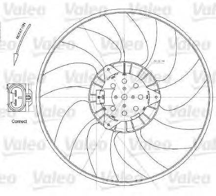 VAUXHALL 24453597 Вентилятор, охолодження двигуна