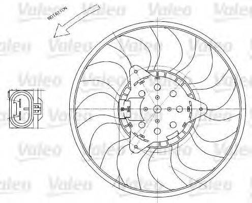 OPEL 1341371 Вентилятор, охолодження двигуна