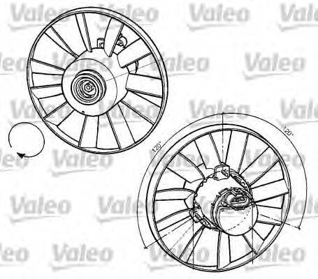 VW 1H0959455AH Електродвигун, вентилятор радіатора
