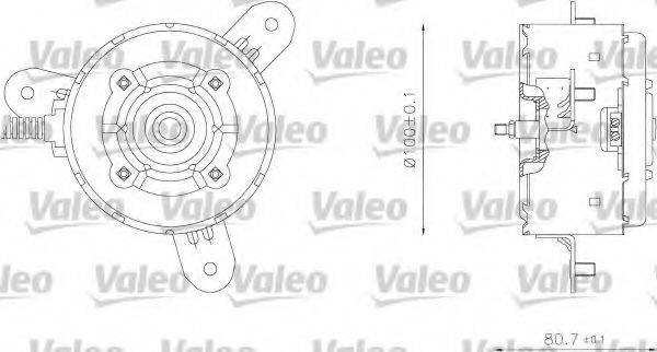 VALEO 698340 Електродвигун, вентилятор радіатора