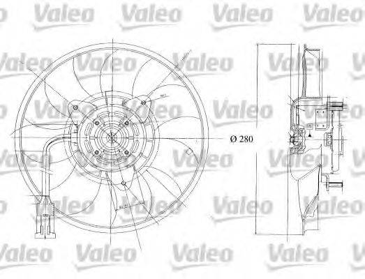 RENAULT 7701043673 Вентилятор, охолодження двигуна