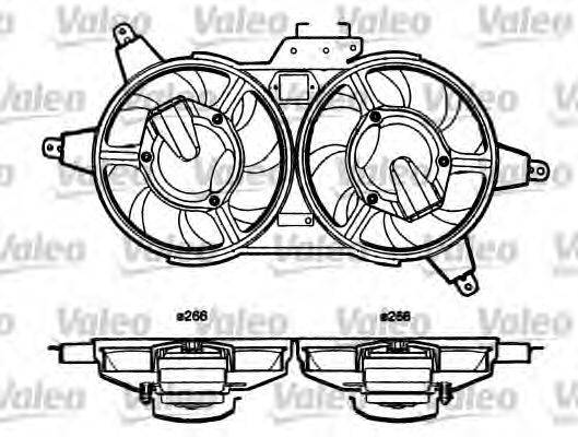 VALEO FS1116 Електродвигун, вентилятор радіатора