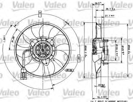RENAULT 7701046206 Вентилятор, охолодження двигуна