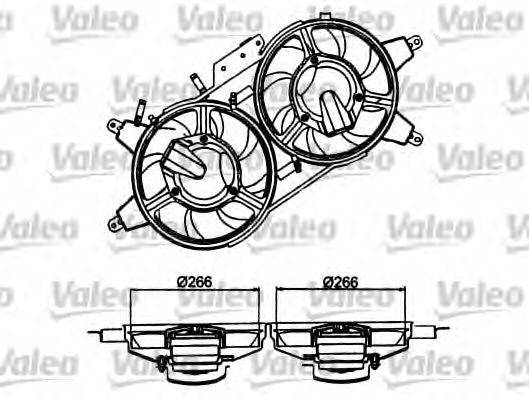 VALEO FS1234 Електродвигун, вентилятор радіатора