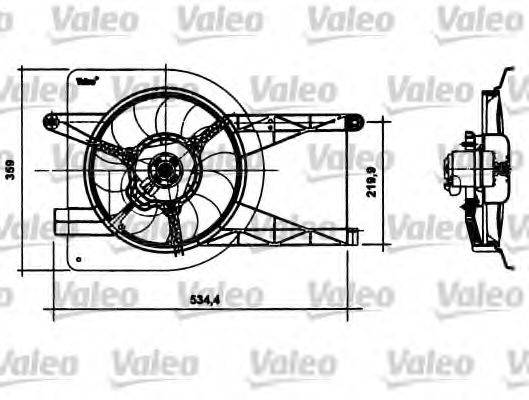 FORD 1092378 Електродвигун, вентилятор радіатора