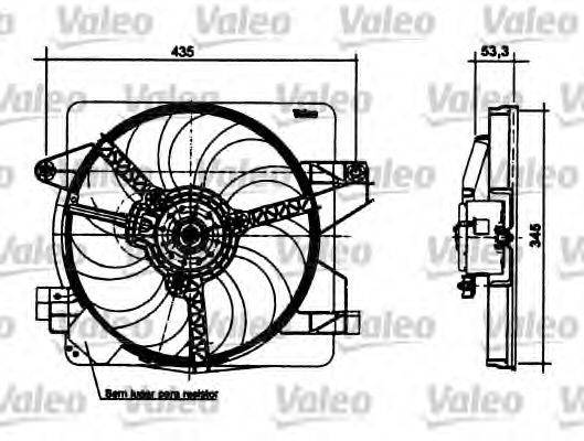 FORD 1092621 Електродвигун, вентилятор радіатора