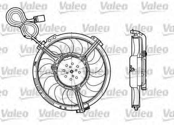 AUDI 8D0 959 455P Вентилятор, охолодження двигуна