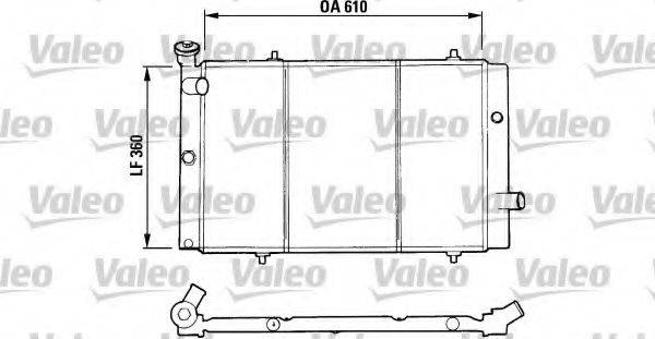 VALEO RC1153 Радіатор, охолодження двигуна