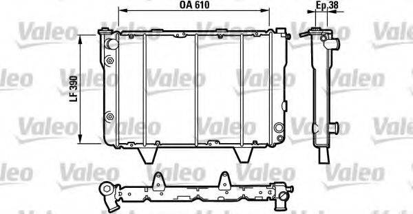 VALEO 34528 Радіатор, охолодження двигуна