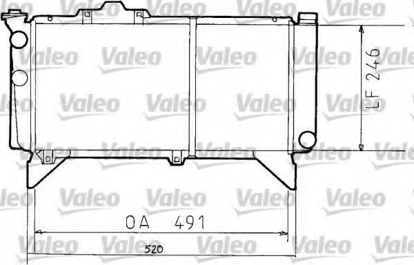 VALEO 730138 Радіатор, охолодження двигуна