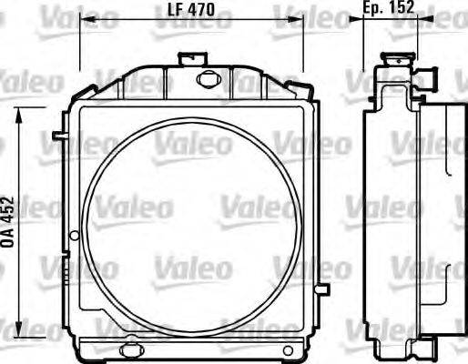 VALEO 730221 Радіатор, охолодження двигуна