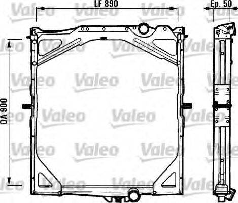 VALEO 8149683 Радіатор, охолодження двигуна