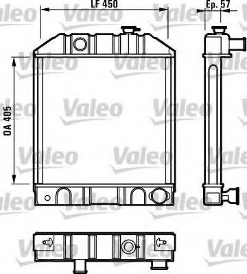 VALEO 730321 Радіатор, охолодження двигуна