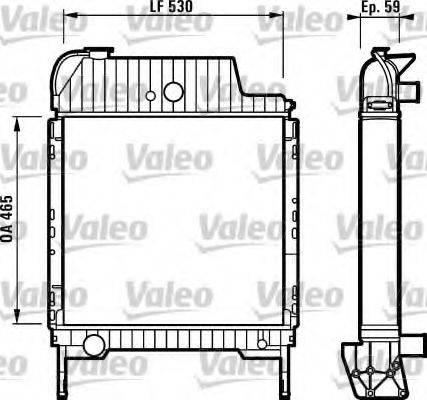 VALEO RP103 Радіатор, охолодження двигуна