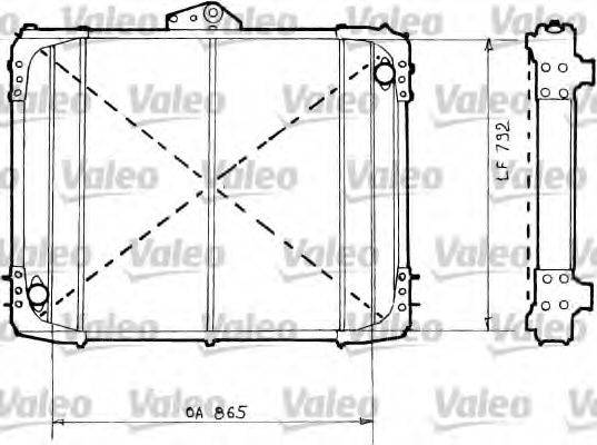 VALEO 34646 Радіатор, охолодження двигуна