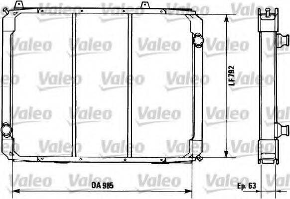 VALEO 34396 Радіатор, охолодження двигуна