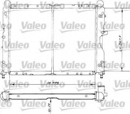 VALEO TA723 Радіатор, охолодження двигуна