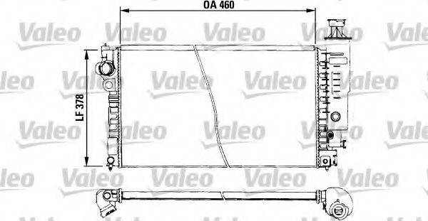 VALEO TA643 Радіатор, охолодження двигуна