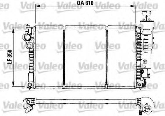 VALEO TH243 Радіатор, охолодження двигуна