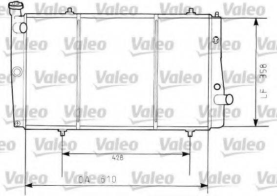 VALEO RC114 Радіатор, охолодження двигуна