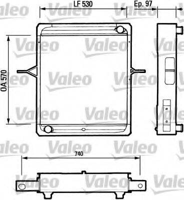 VALEO 730714 Радіатор, охолодження двигуна