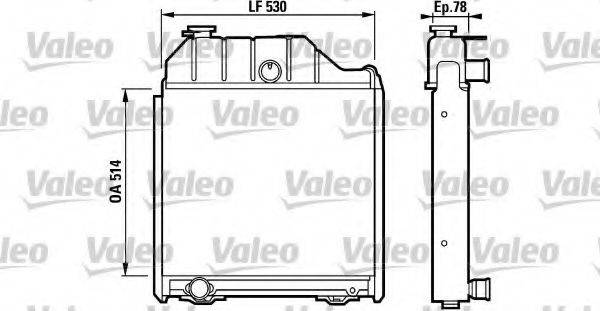 VALEO 34981 Радіатор, охолодження двигуна