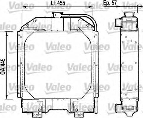 FIAT 5153481 Радіатор, охолодження двигуна