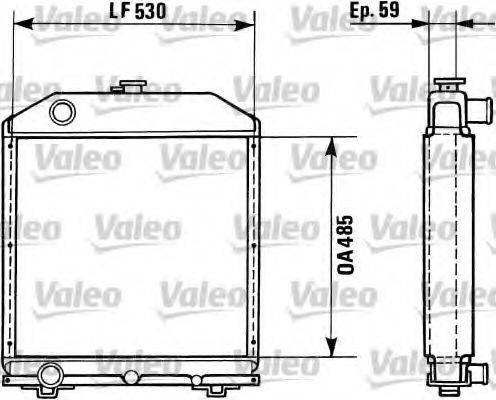 VALEO TC501 Радіатор, охолодження двигуна