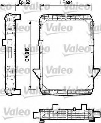 VALEO TC121 Радіатор, охолодження двигуна