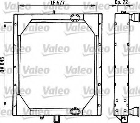VALEO TC148 Радіатор, охолодження двигуна